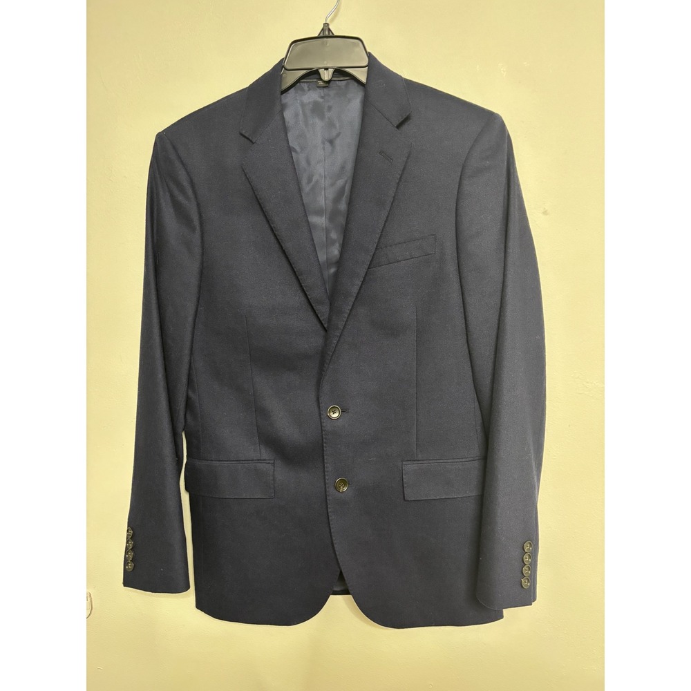 J.Crew Ludlow Slim Blazer 38R Navy Blue Lanificio Campore Italian Wool Jacket